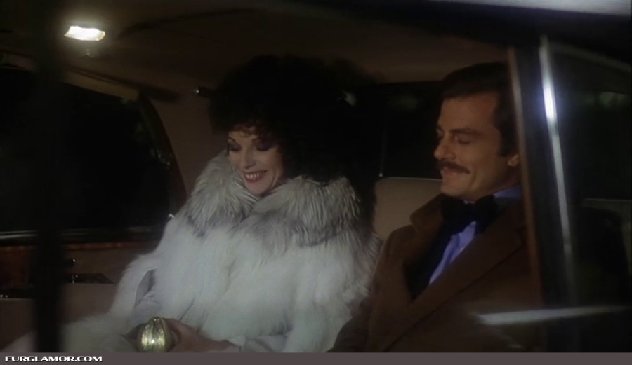 Joan Collins in Marble Fox Fur - The Bitch - 1979