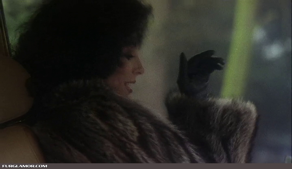 Joan Collins in Racoon Fur - The Bitch - 1979